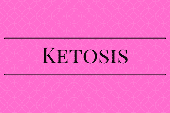 Image of word Ketosis on purple background